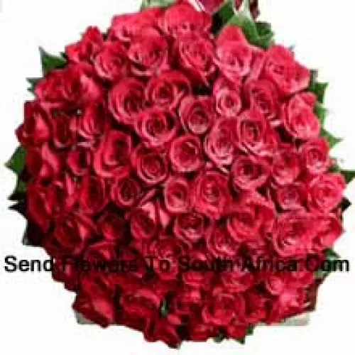 Bunch Of 100 Red Roses